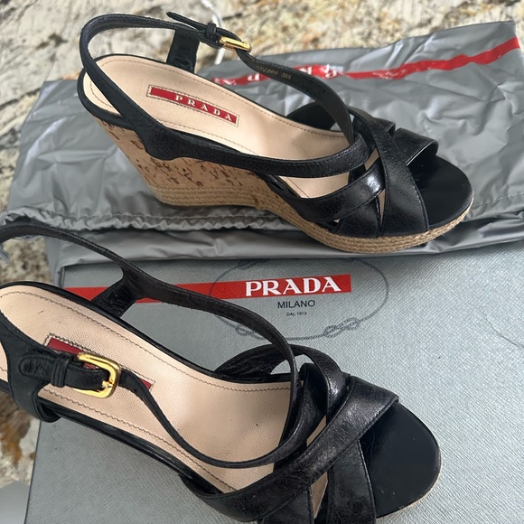 Prada Leather sandals - Picture 1 of 4